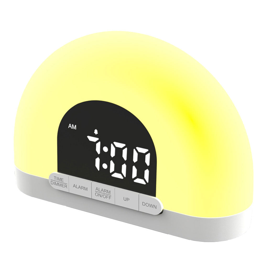 Sunrise Alarm Clock Smart Wake Up Alarm Sunlight Digital LED Night Lamp Clock