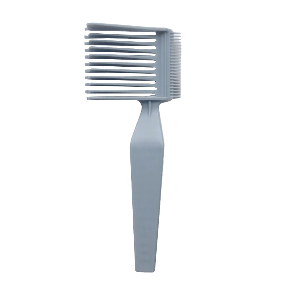 Barber Fade Combs Curved Positioning Comb Gradient Design Hair Styling Tool Grey