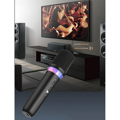 Wireless Microphone Bluetooth Mics with DSP Noise Reduction for Live Streaming-Black
