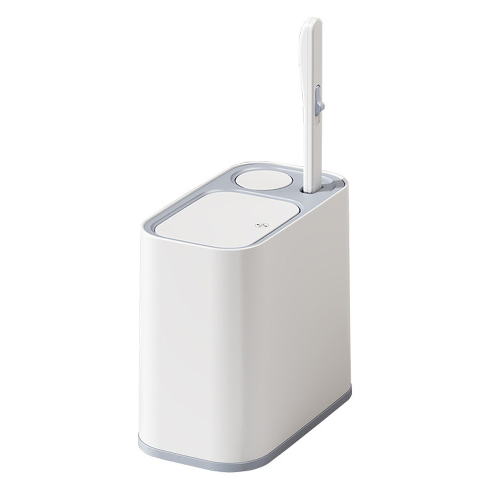 5L Wheeled Bathroom Bin with Toilet Brush