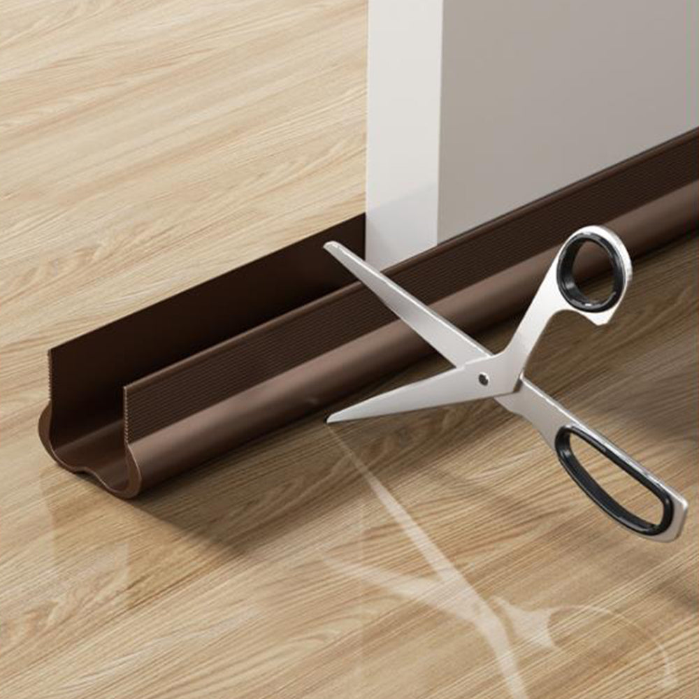 Door Draft Stopper Under Door Draft Blocker Noise Cold Air Draft Guard Door Gap Sealing Brown