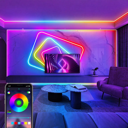 Waterproof Flexible RGB Neon LED Strip with Music Sync and App Control
