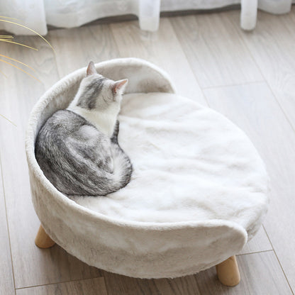 Elevated Dog Cat Bed Sofa Couch Kitten Lounge Raised Pet Bed with Legs-L
