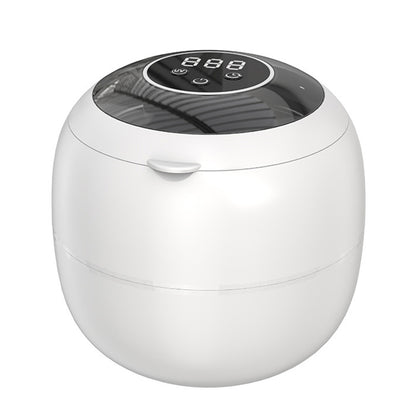 Ultrasonic Retainer Cleaner Machine Dentures Cleaner for Night Guards-White