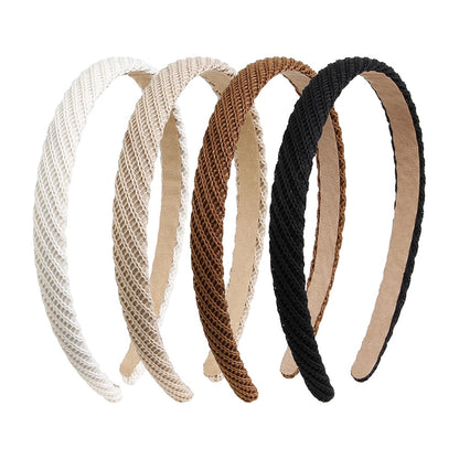 4PCS Thin Knitted Hairbands for Women Non-Slip Fashion Hair Accessories