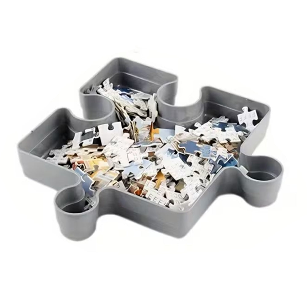 6 Layer Puzzle Storage Organizer Box Stackable Sorting Trays for 1000 Pieces-Grey