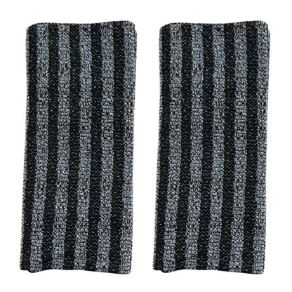 2 PCS Extra Long Exfoliating Back Scrubber Adult Bath Washcloth for Smooth Skin Black