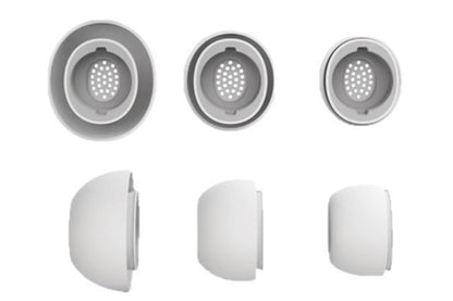 12 Piece Silicone Ear Tips for Samsung Galaxy Buds3 Pro - White