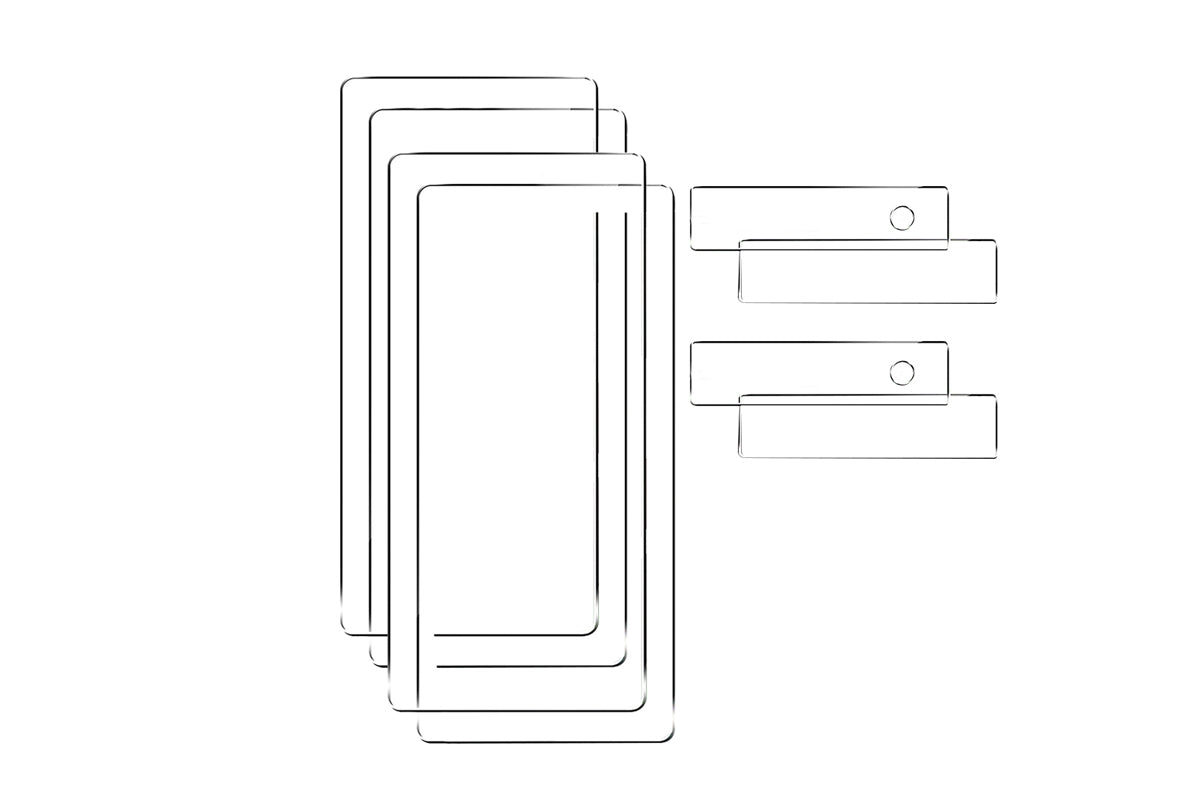 4Pcs Set Tempered Glass Screen Camera Lens Protectors Compatible with Google Pixel 6