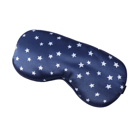 Silk Travel Sleeping Mask Pure Mulberry with Adjustable Strap Silk Eyepatch Mask -Navy