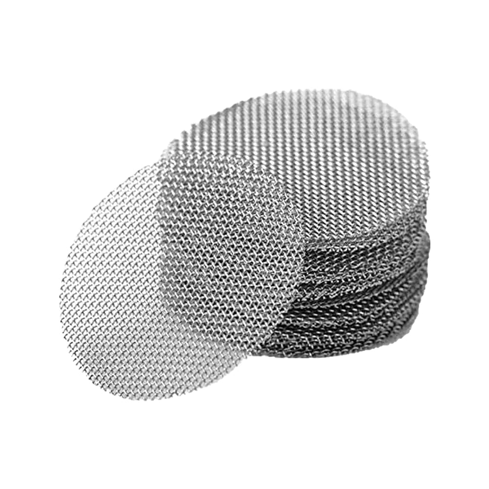 Set of 100Pcs Pipe Screens 19mm Pipe Filters Silver