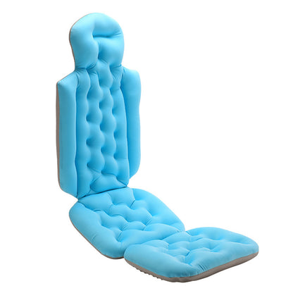 Full Body Bath Pillow Bath Tub Pillow Spa Bathtub Pillow Bathtub Cushion-Blue