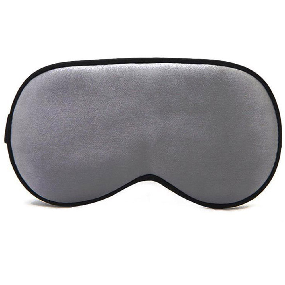 Soft Eye Mask Silk Sleeping Mask Smooth Blackout Eye Mask Portable Travel Eyepatch Rest Blindfold Eye Cover -Dark Gray