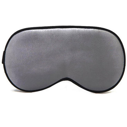 Soft Eye Mask Silk Sleeping Mask Smooth Blackout Eye Mask Portable Travel Eyepatch Rest Blindfold Eye Cover -Dark Gray