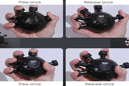 Finger Grip Strengthener Adjustable Hand Grip Strength Ball for Finger Hand Wrist -Black