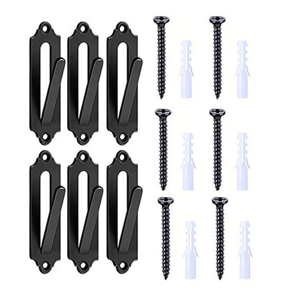 6Pcs Wall Mount Bracket Hangers Skull Hanger for Deer Elk Mule Antelope Coyote Head Decor