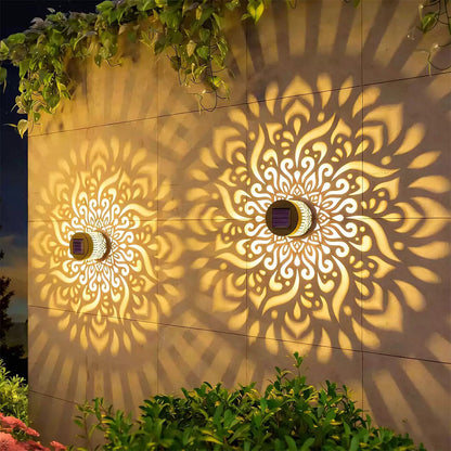 Solar Mandala Wall Light -Yellow