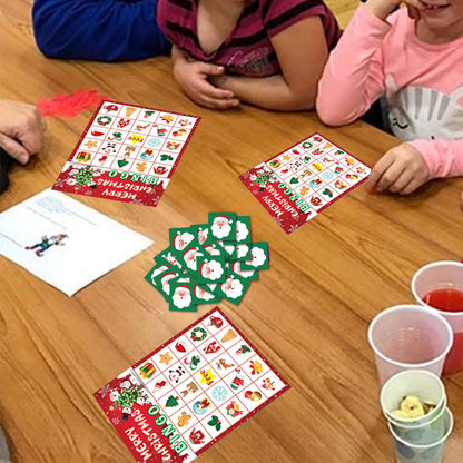 Christmas Bingo Games Set Xmas Party Favors Supplies