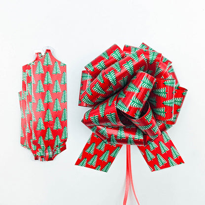12Pcs Assorted Christmas Festive Ribbon Bows for Gift Wrapping Hamper Decoration