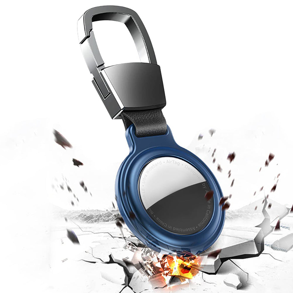 4Pcs Set For Apple Airtag Protective Case Alloy Airtag Holder for Key Ring Luggage Pet Collar