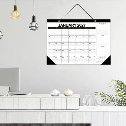 18 Monthly Wall Calendar Monthly Desk Calendar with To-do List