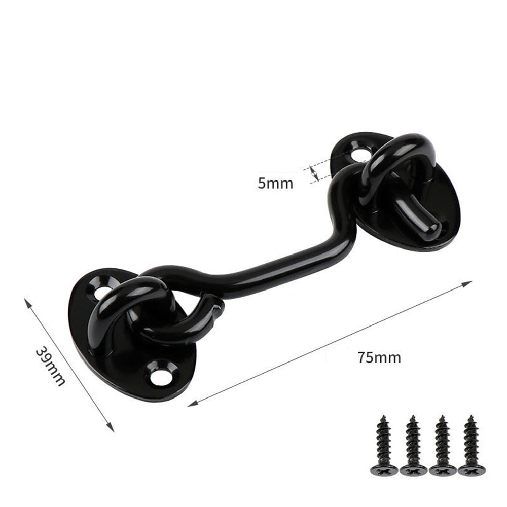 2PCS Stainless Steel Gate Latch Cabin Hook And Eye Latch Lock For Barn Door