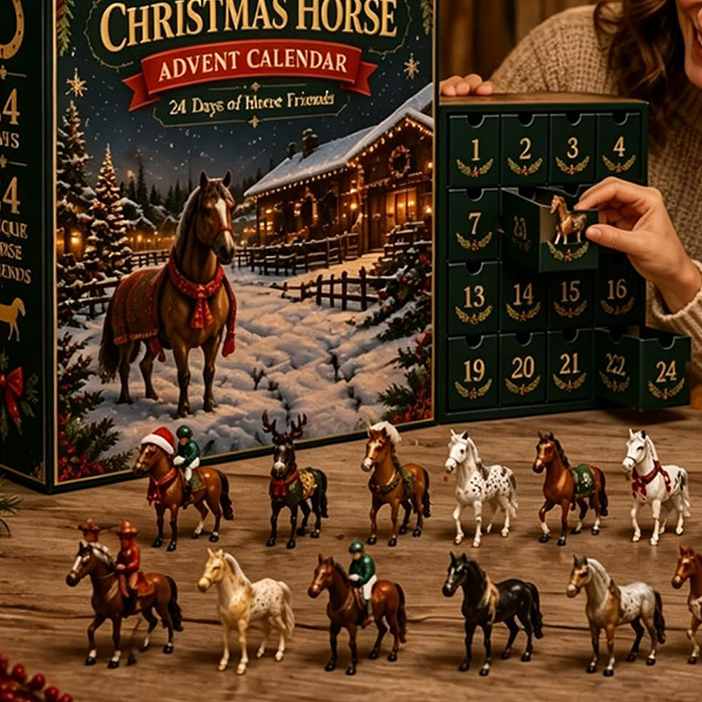 2D Acrylic Horse Figure Christmas Advent Calendar