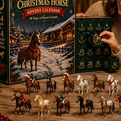 2D Acrylic Horse Figure Christmas Advent Calendar