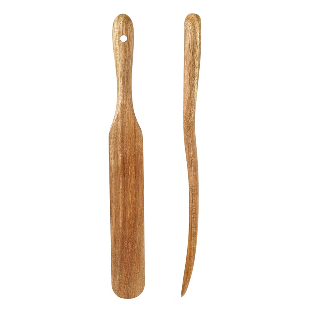 2 Pack Wooden Spatulas for Baking Mixing Sourdough and Cooking