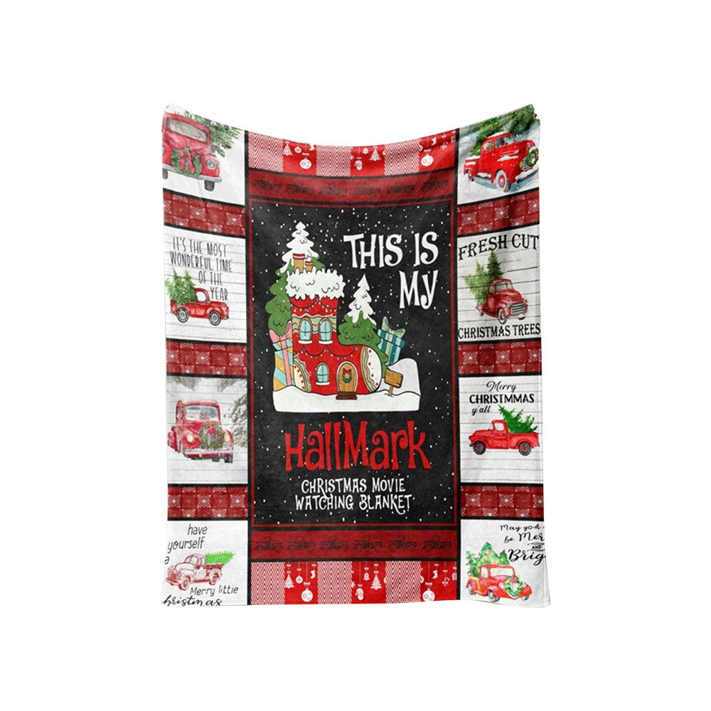 Christmas Throw Blanket Flannel Blankets for Couch Bed Sofa Style 1