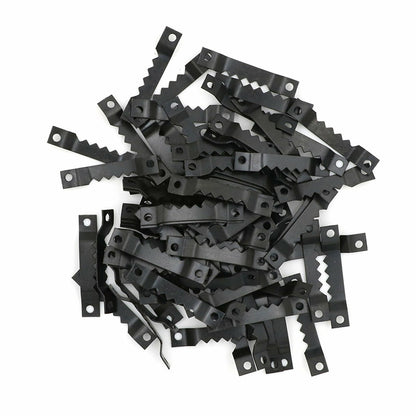 100 Pack Sawtooth Picture Frame Hangers Oil Hanging Wall Hooks and Screws