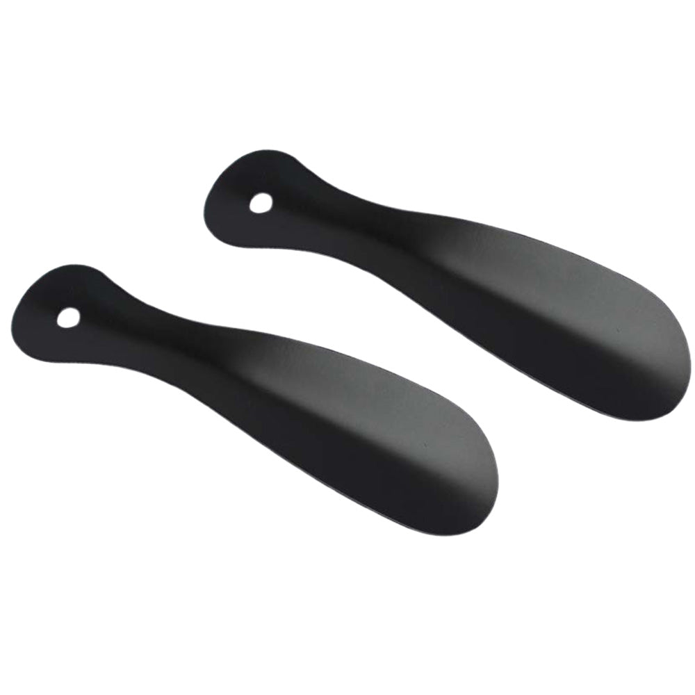 2Pcs 19cm Stainless Steel Shoe Horn No Bend Unisex