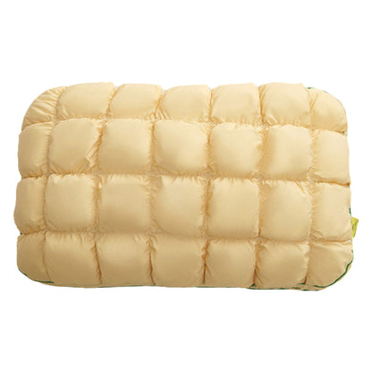 Fluffy Pillow Breathable Cute Pineapple Puff Pillow-Yellow