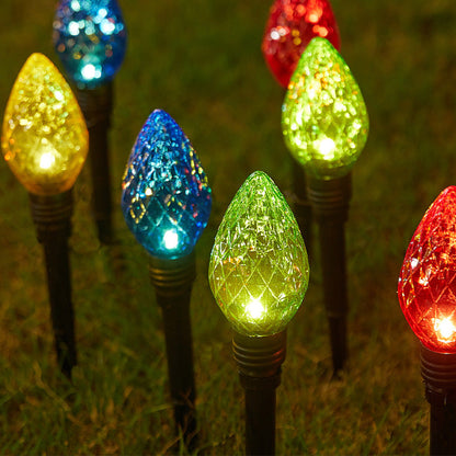 Solar Powered LED Strawberry Pathway Lights Outdoor Lawn Garden Holiday Decor