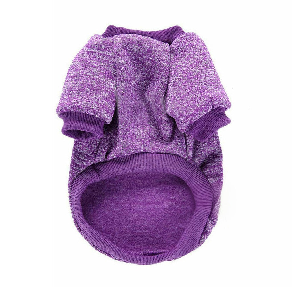 Dog Sweatshirt Pullover for Dogs Cats-Purple