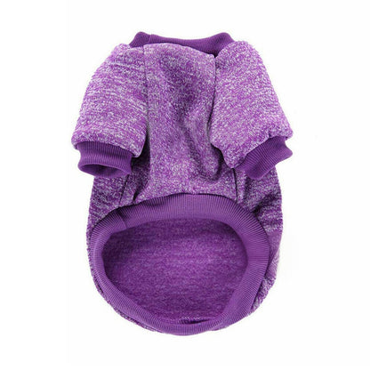 Dog Sweatshirt Pullover for Dogs Cats-Purple