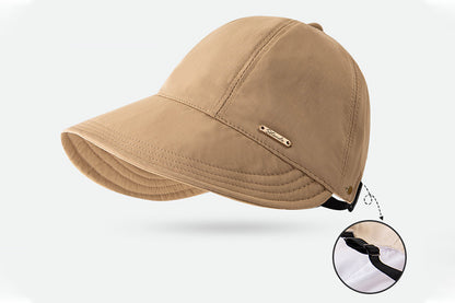 Wide Brim Quick Dry Foldable Sun Hat - Khaki