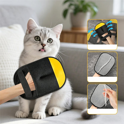 2Pcs Pet Hair Removal Gloves Electrostatic for Dog Cat Hair Laundry