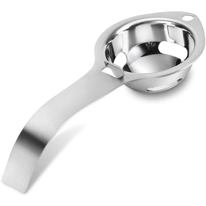 304 Stainless Steel Egg Yolk Separator 3 Hole Coil Egg Separator with Side Hooks