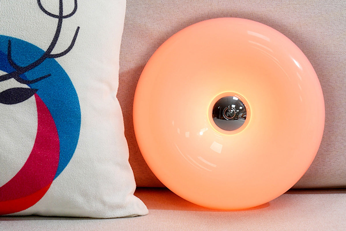 Donut Table and Wall Lamp with Touch Dimming - Orange