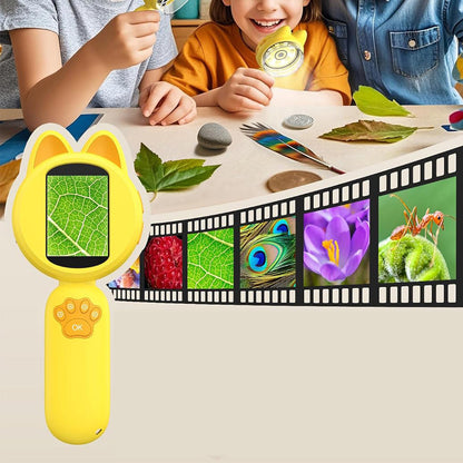 Kids Portable Microscope Mini Digital Microscope with LED Lights Yellow