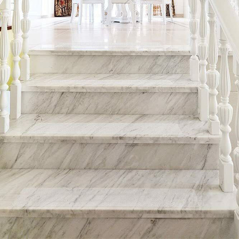 15Pcs Set  Self- Adhesive Frosted Stair Treads Anti Slip Clear Tape for Indoor Outdoor
