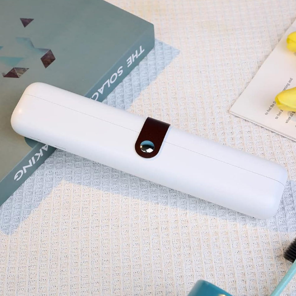 Portable Travel UV Toothbrush Sanitizer Case Rechargeable Sterilizer Box