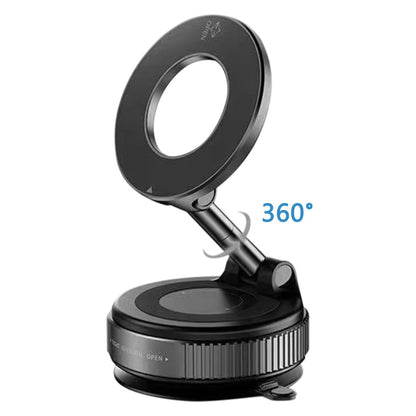 Magnetic Car Phone Holder with Vacuum Suction for Dashboard & Windshield