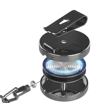 3 in 1 Retractable Key Chain Badge Holder ID Card Set for Keys Whistle