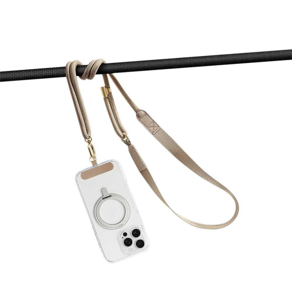 Adjustable Phone Lanyard Crossbody Strap-Khaki