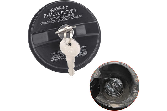 2Pcs Locking Gas Cap with 2 Keys Lock Fuel Cap Compatible With Chevy Honda Nissan