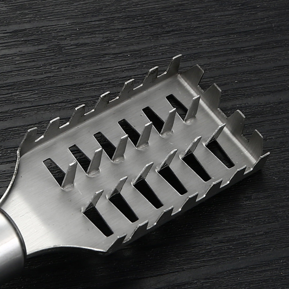 2Pcs Stainless Steel Fish Scaler Brush Scale Scraper Skin Remover Kitchen Seafood Clean Tool