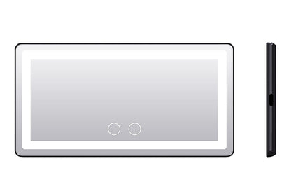 Car Sun Visor Vanity Mirror with 3 Light Mode Travel Makeup Mirror for Truck SUV