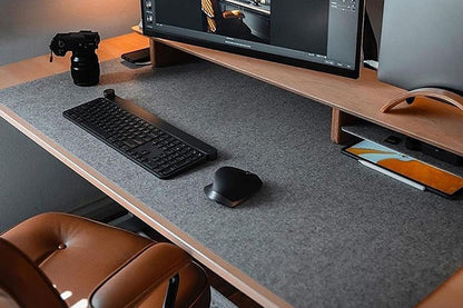 Large Felt Desk Mat Non Slip Keyboard and Mouse Pad Desk Protector for Computer Office Home